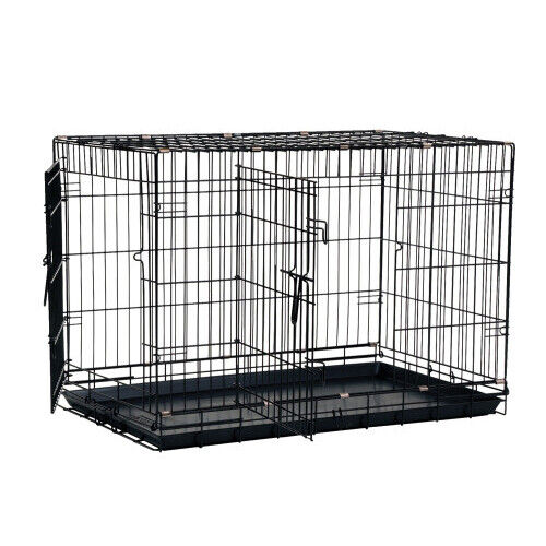 Precision Pet Products 2 Door Large Case for Chien Black - Picture 1 of 1