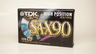 TDK SA-X 90 Audiokassette 1997 TAPE SEALED NEU & OVP TOP