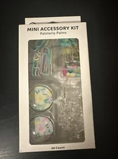 U Brands Mini Accessory Office Kit-Painterly Palms-Paper Clips..68-Count