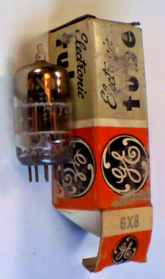 6X8 NOS vacuum tube GE triode pentode