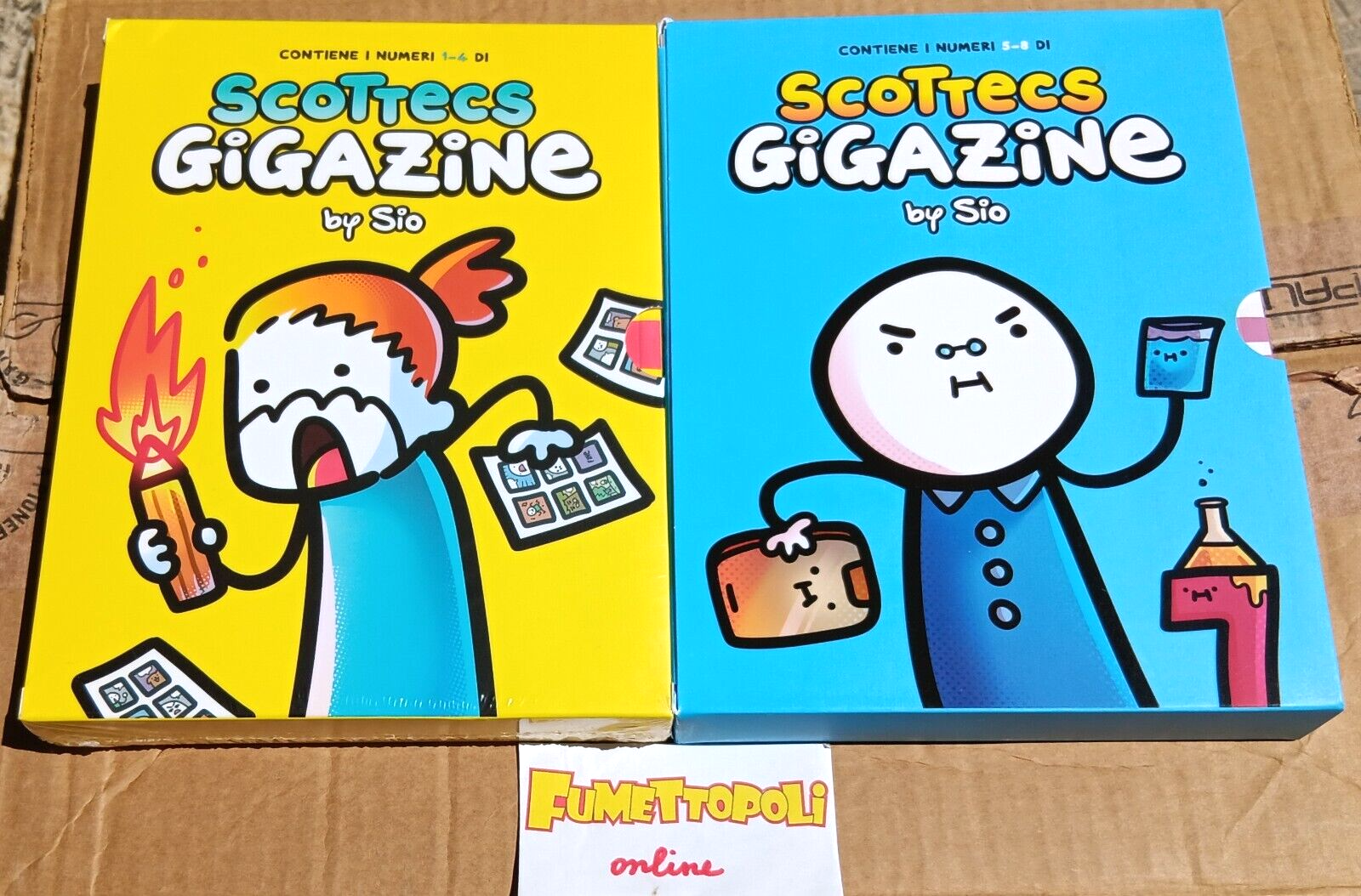 SCOTTECS GIGAZINE by SIO cofanetti 1 e 2 sequenza 1/8 Gigaciao NUOVI
