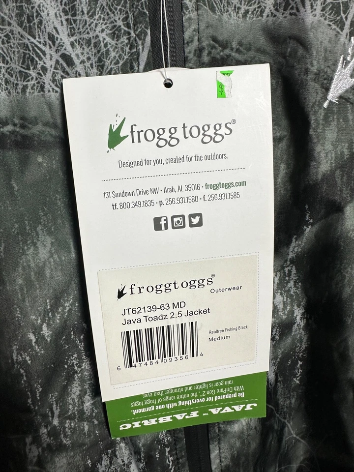 Frogg Toggs Java Toadz 2.5 Jacket Medium Rain Jacket NWT - Image 2 of 4