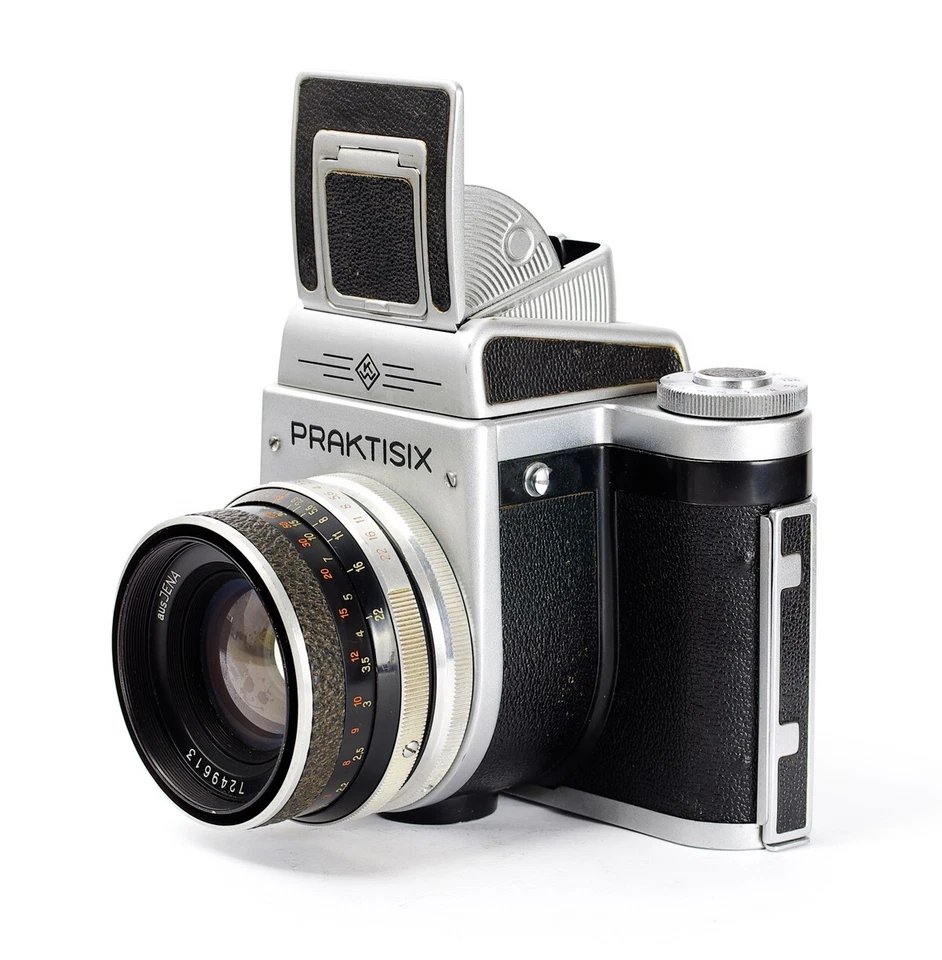 PRAKTISIX KW Medium Format SLR + Lente Aus Jena Biometar 2.8/80mm No.11205 •• Foto 3 de 4