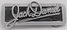 BELT BUCKLES Jack Daniel Signature Tennessee Whiskey Silver Black Rectangle NWOT