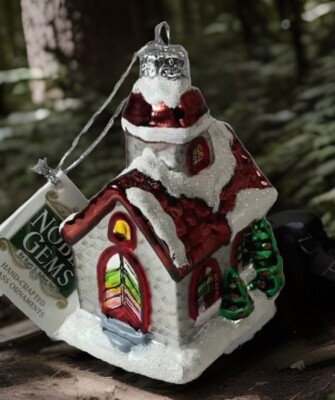 Kurt Adler Country Church Christmas Ornament Noble Gems