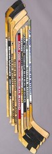 (9) L.A. KINGS 1990'S GAME USED HOCKEY STICKS GRETZKY ERA TAYLOR SIGNED BGS/DNA