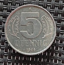 5 Pfennig 1968 DDR Deutsche Demokratische Republik