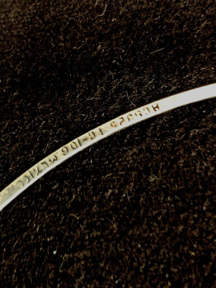 Mexico, Taxco Sterling Silver Choker Necklace With Large Sapphire Color Stone... - Image 4 of 4