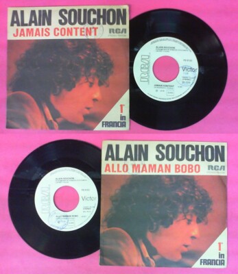 LP 45 7'' ALAIN SOUCHON Jamais content Allo maman bobo 1978 PROMO it no cd mc vhs