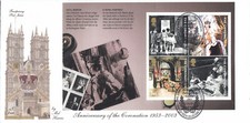 Queen Coronation FULL Pane Fourpenny FDC Buckingham Palace Road 2003 (103612)