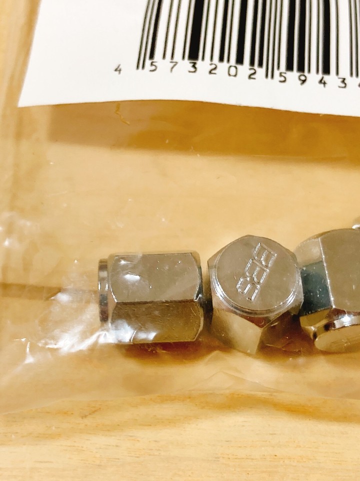 BBS Air Valve Caps Set of 4 Japanese Genuine Repair Parts