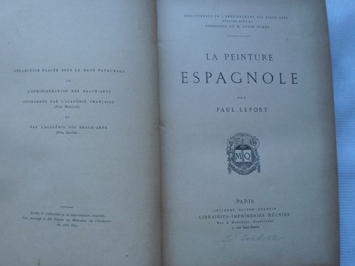 1893 LEFORT Paul. La Peinture Espagnole. Ancienne maison Quantin illustrated HB - Picture 4 of 12
