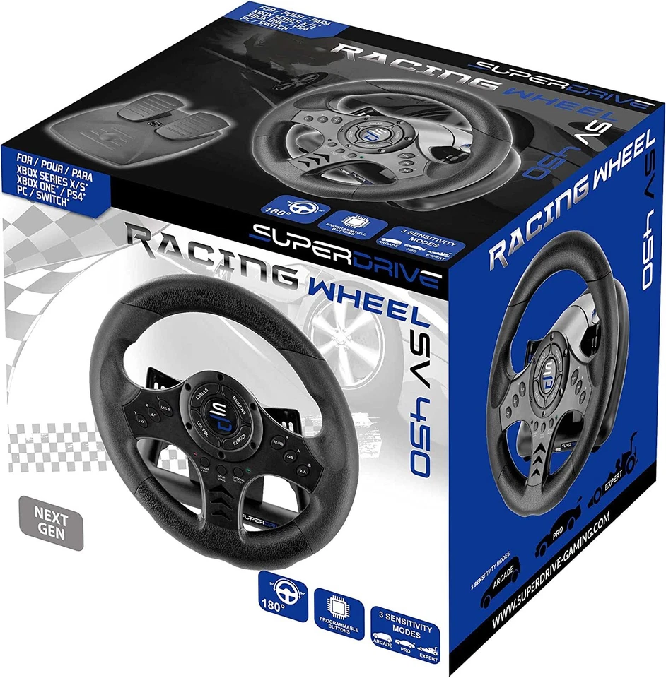 Superdrive - SV450 Racing steering wheel with pedal and paddle shifters for Xbox - Image 2 of 3