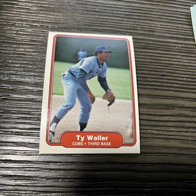 1982 Fleer #607 Ty Waller Rookie Chicago Cubs