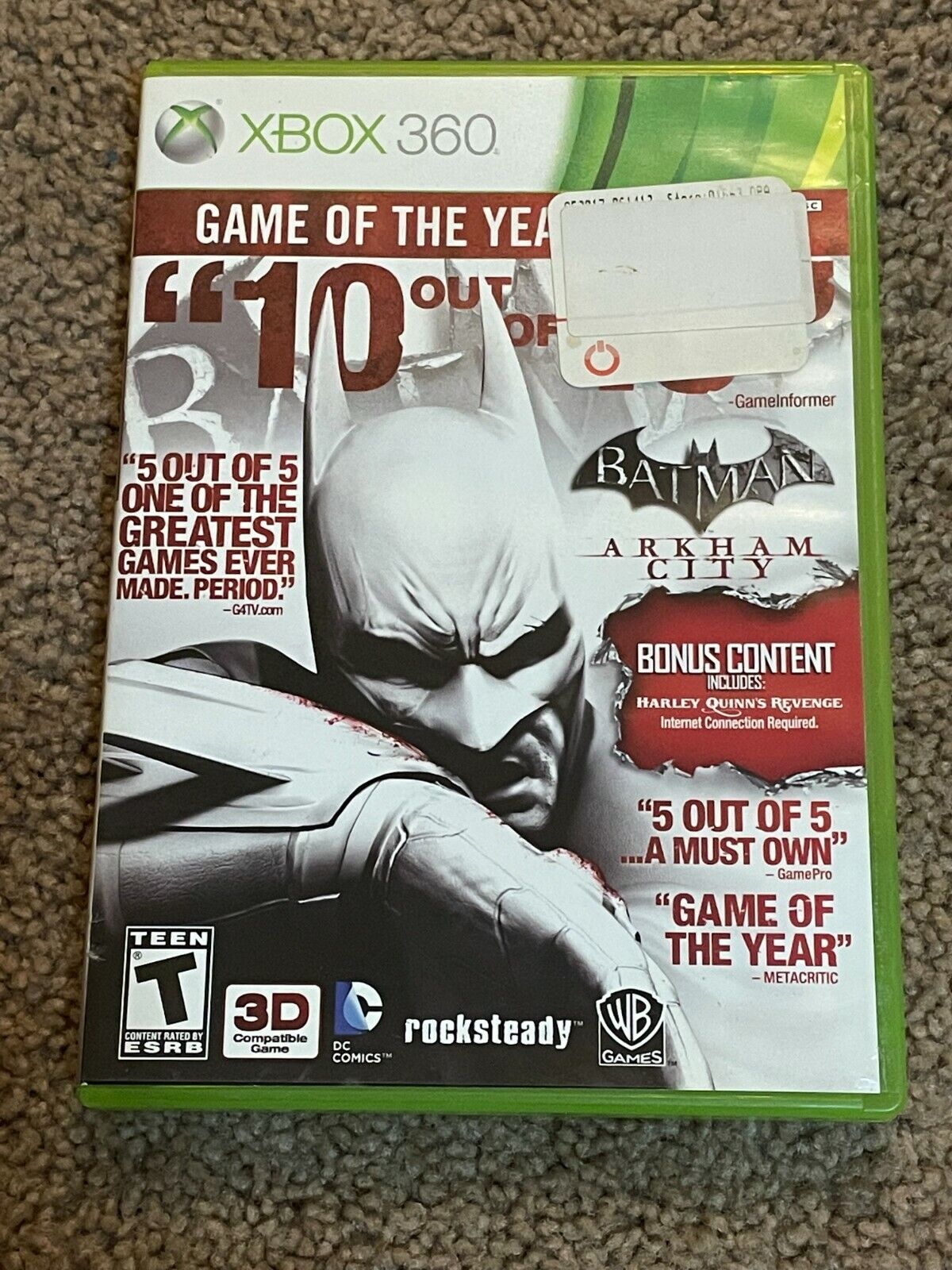 Batman: Arkham City Game of the Year Edition XBOX 360 Complete