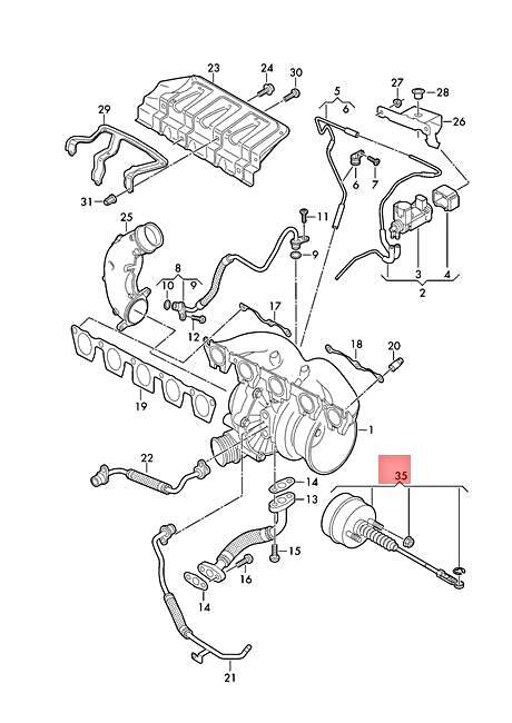 Genuine AUDI Repair Set For Exhaust Gas Turbocharger 07K198722 | eBay 
