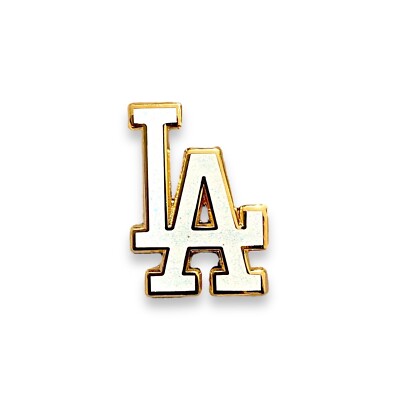 LA PIN ENAMEL PIN Los Angeles Souvenirs and Gifts White