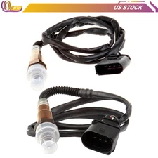 2pcs O2 00-05 for Volkswagen Jetta Golf l4 Upstream Downstream 02 Oxygen Sensor