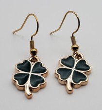 St Patricks Shamrock fishhook earrings