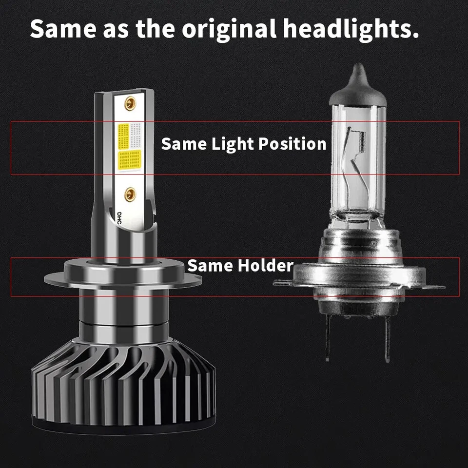 4 Colors And Flash LED Car Headlights Auto H7 H4 H1 H3 H8 H9 H11 9005 9006 - Image 4 of 4