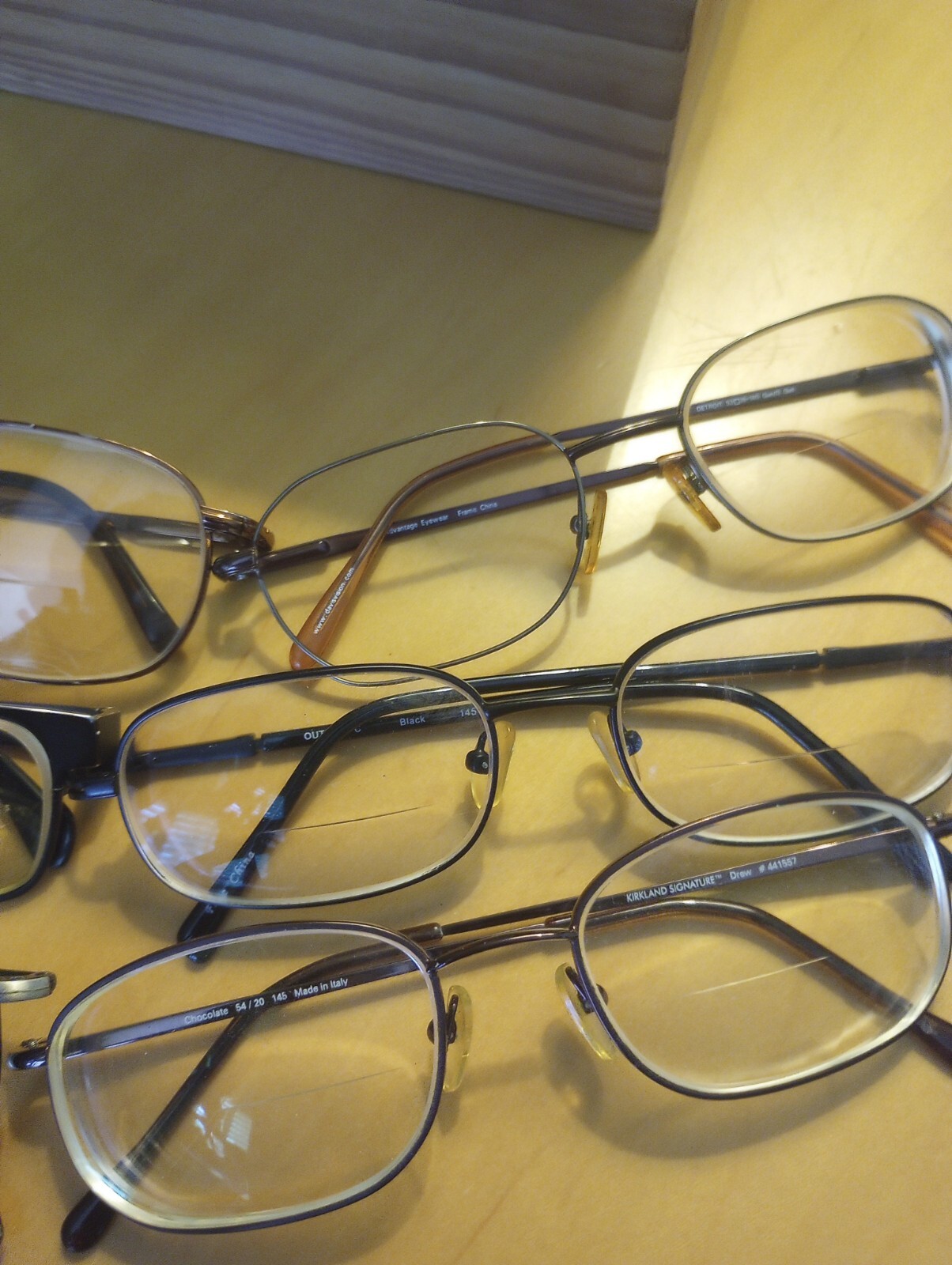 Lot of 7 Assorted Men's Metal & Plastic Eyeglass Frames eBay