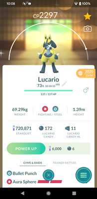 Shiny Lucario mit Double Move - nach 30 Tagen Ultra Friends Trade