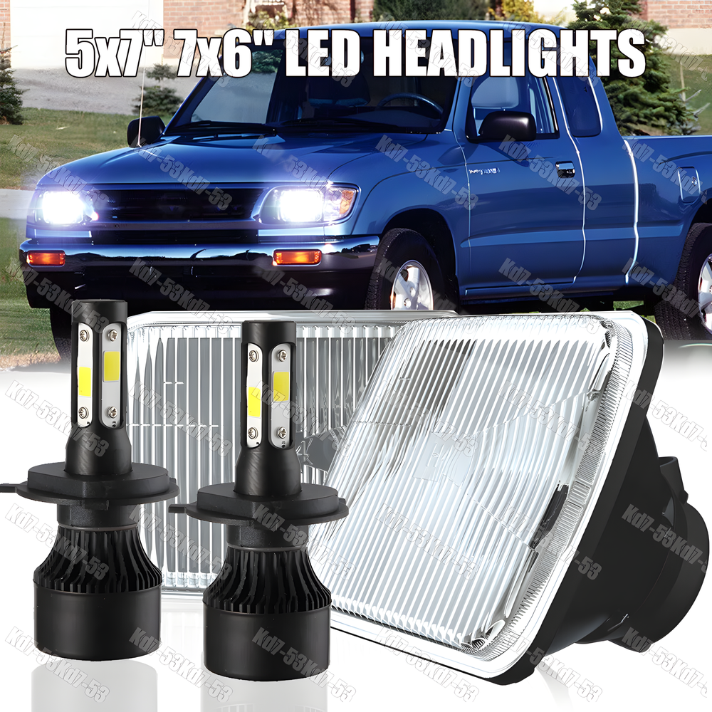 5x7 7x6 LED Headlight Hi-Lo Beam Kit for 82-95 Toyota Pickup 4Runner