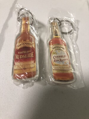 Original Bartenders Cocktails Raspberry Mudslide Caribbean Rum Runner Keychains