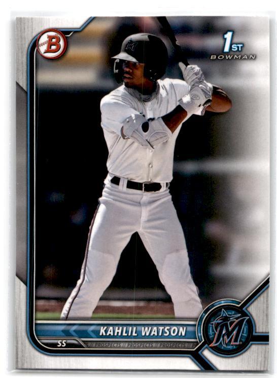 2022 Bowman #BP-3 Kahlil Watson Miami Marlins