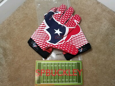 NIKE VAPOR JET NFL HOUSTON TEXANS RECEIVERS FOOTBALL GLOVES