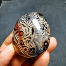HOT68G Natural Polished Banded Agate Crystal Madagascar 6355+