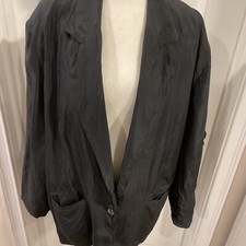 Vintage Blazer Croquet Club 100% Silk Women  ...