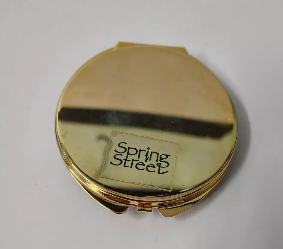 Spring Street Enameled with Rhinestones Mirror Compact - Image 2 of 3
