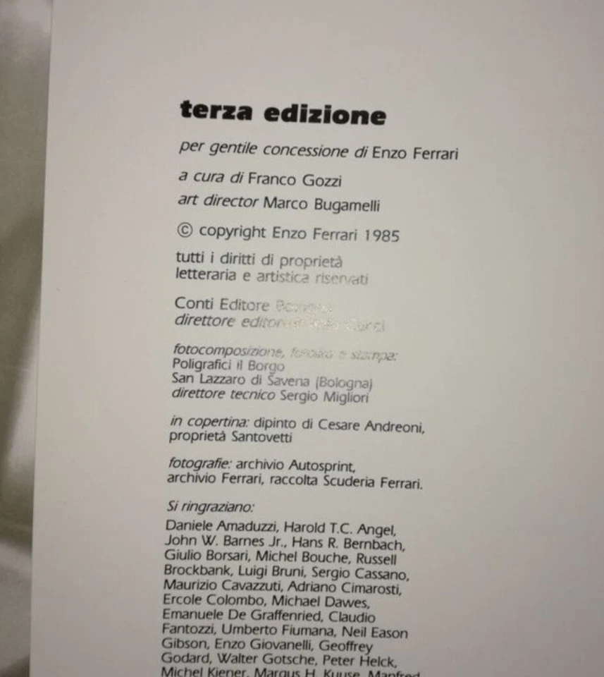 Enzo Ferrari - Piloti Che Gente... - Conti Editore 1985 - Photo 2/3