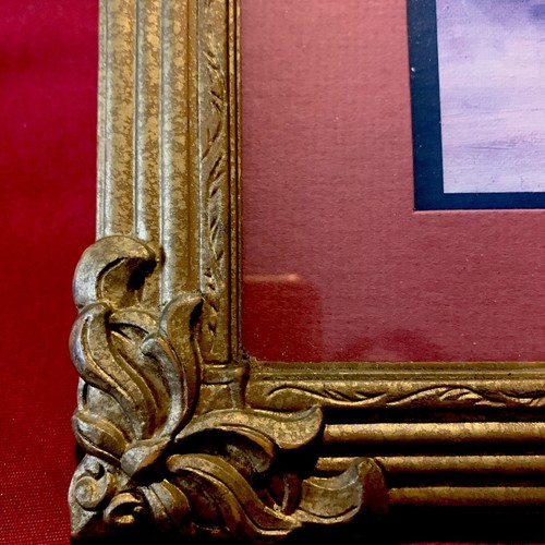 Vintage Gold Framed & Matted ‘ Old World Floral Print’ Signed By Barbara Mock - Picture 5 of 9