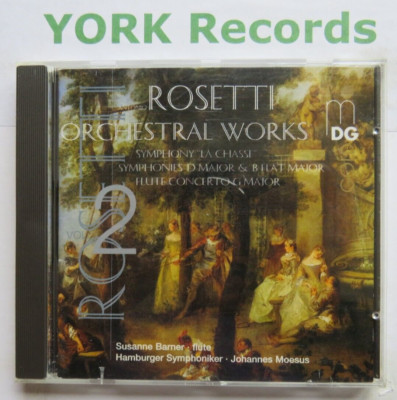 ROSETTI - Orchestral Works Vol 2 MOESUS Hamburger Symphoniker - Ex Con CD MDG