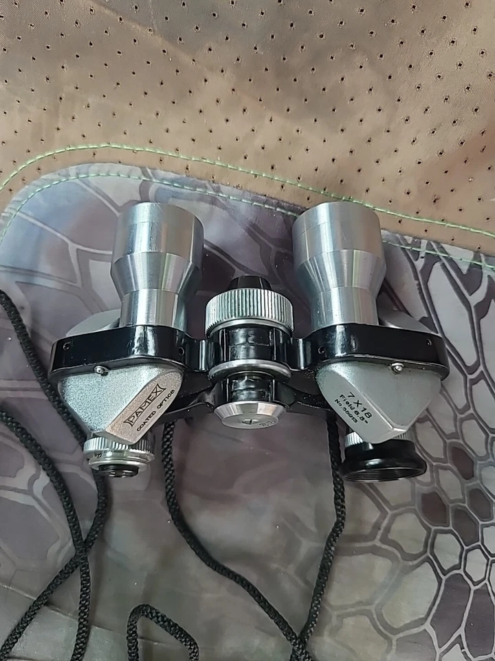Binoculares Pamex 7x18 Field 6.3° No.55913 óptica recubierta falta un ojo negro... Foto 4 de 4