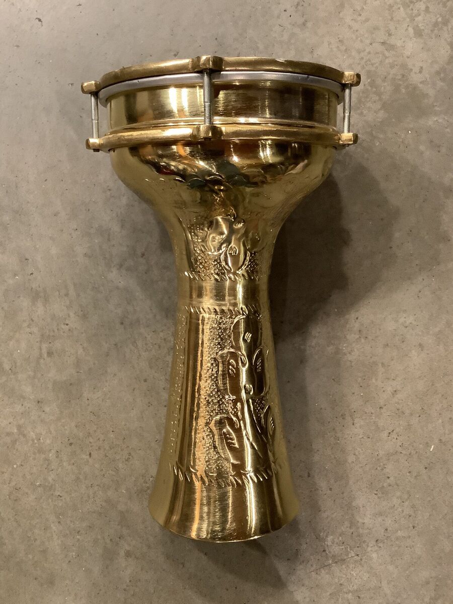 MEINL Doumbek COPPER Darbuka BRASS-PLATED Hand Hammered 7 7 MEINL Doumbek COPPER Darbuka BRASS-PLATED Hand Hammered 7 7