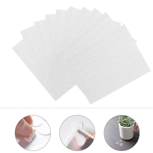  700 Pcs/10 Round Adhesive Putty Clear Sticky Acrylic Transparent - Afbeelding 1 van 12