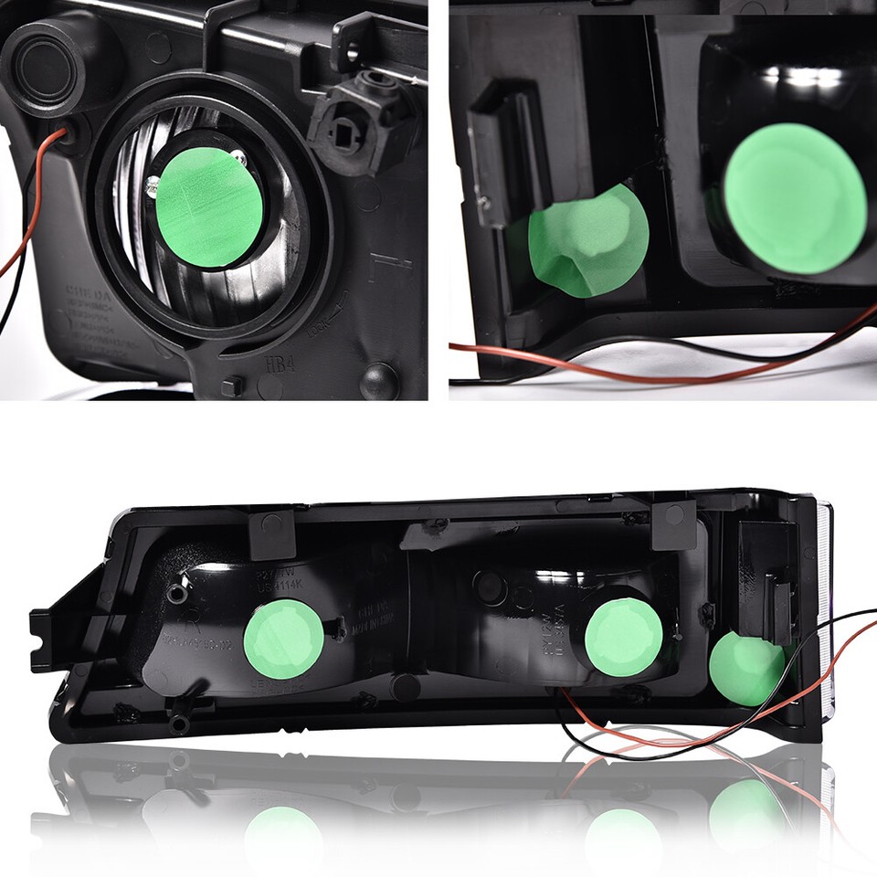 2006 Chevy Silverado Headlights And Taillights Black LED Tail - Foto 9