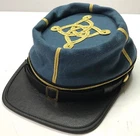 CIVIL WAR CONFEDERATE CSA CAPTAIN INFANTRY OFFICER KEPI FORAGE CAP-XLARGE