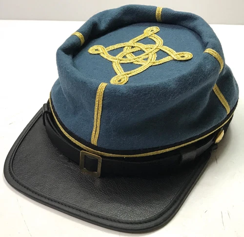 CIVIL WAR CONFEDERATE CSA CAPTAIN INFANTRY OFFICER KEPI FORAGE CAP-MEDIUM