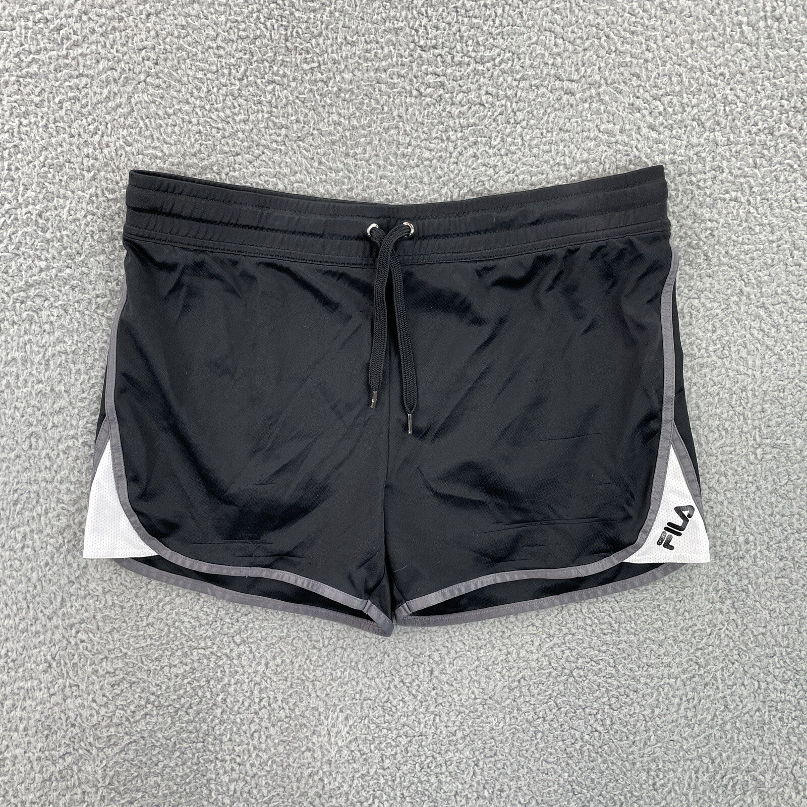 Pantaloncini sportivi Fila Sport donna nero medio allenamento corsa abbigliamento attivo