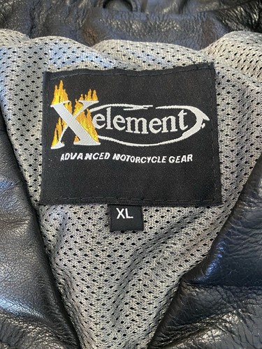 New Black Xelement Women's XL Leather Studded Motorcycle Biker Vest -Gun Pocket - Picture 11 of 15
