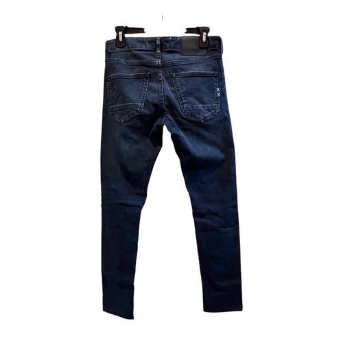 Scotch Soda Skim Jeans Mens 28 Blue Ankle Blauw Stretch 5 Pocket Amsterdam - Picture 2 of 10