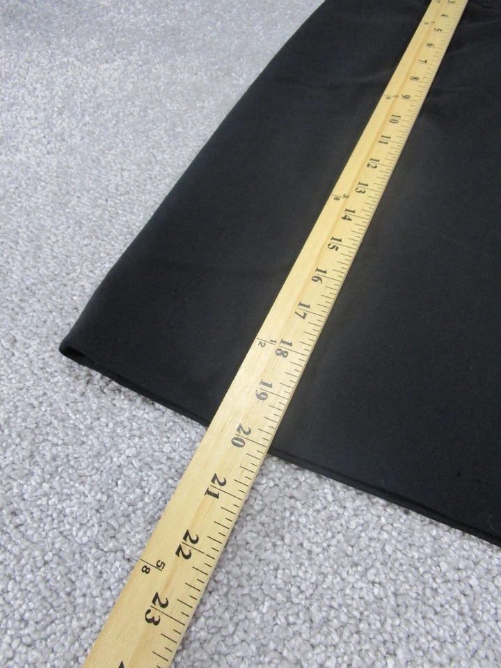 Falda lápiz Armani Collezioni para mujer 10 ropa de oficina de lana negra *agujeros Foto 3 de 4