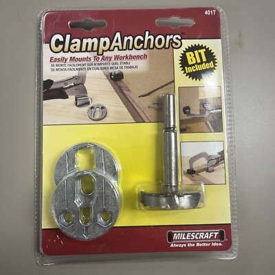 Milescraft 4017 ClampAnchors - Bench Clamp Base Set
