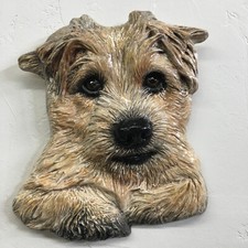 Norfolk Terrier Dog 3d Portrait Ceramic bas-relief sculpture Alexander Art