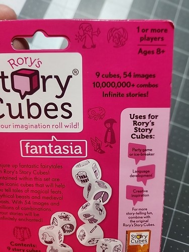 New Rory’s Story Cubes - Fantasia - 9 Cubes, 54 Images w/ Storage Bag - Picture 7 of 7