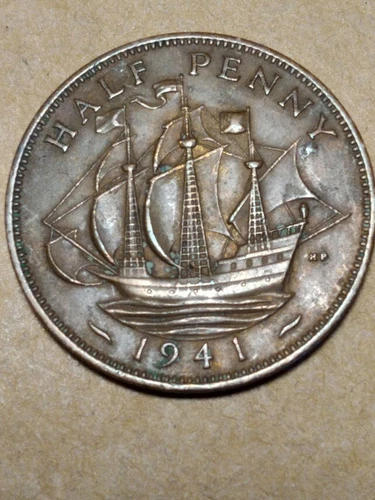 1941 George VI Half Penny — photo from the most recent tracked eBay sale